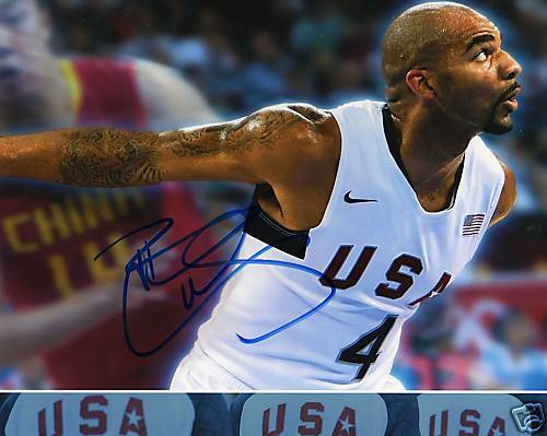 Carlos Boozer Utah Jazz Olympian Signed 8x10 Picture