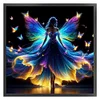 (Multi-Style) Colorful Butterfly Girl-11CT Stamped Cross Stitch 40*40cm