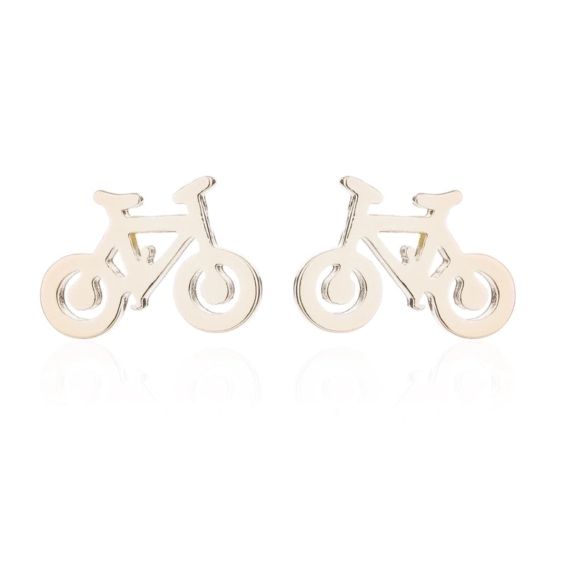Minimalist Korean Style Geometric 304 Stainless Steel No Inlaid 18K Gold Plated Ear Studs