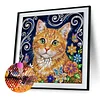 Diamond Painting-DIY Crystal Rhinestone Tabby Cat