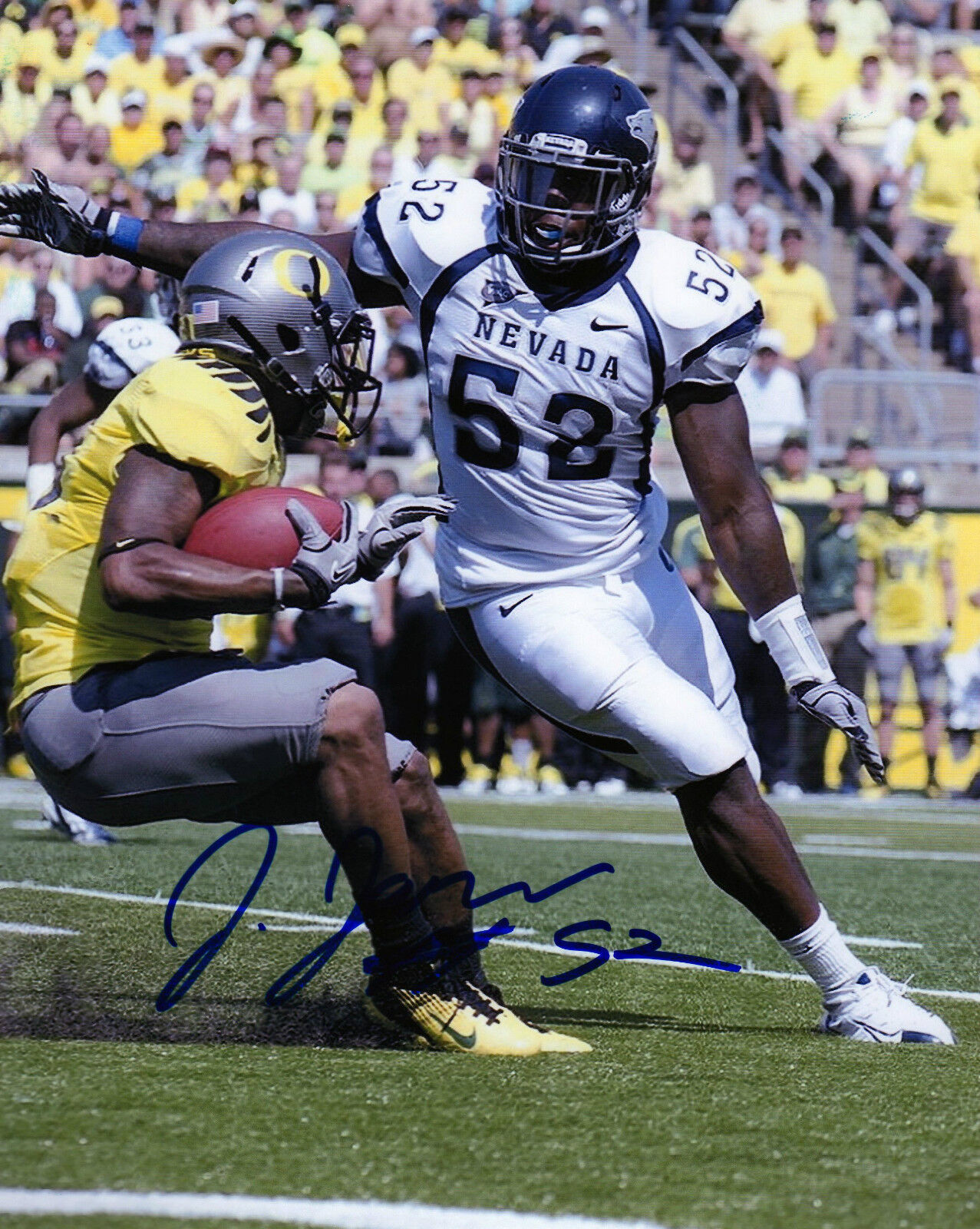 James-Michael Johnson auto signed autographed 8x10 football Photo Poster painting Browns Nevada