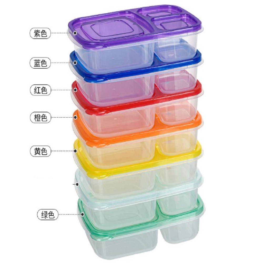 

Bento Lunch Boxes 12pcs Reusable 3-Compartment Dinner Box for Work Hiking S, 501 Original