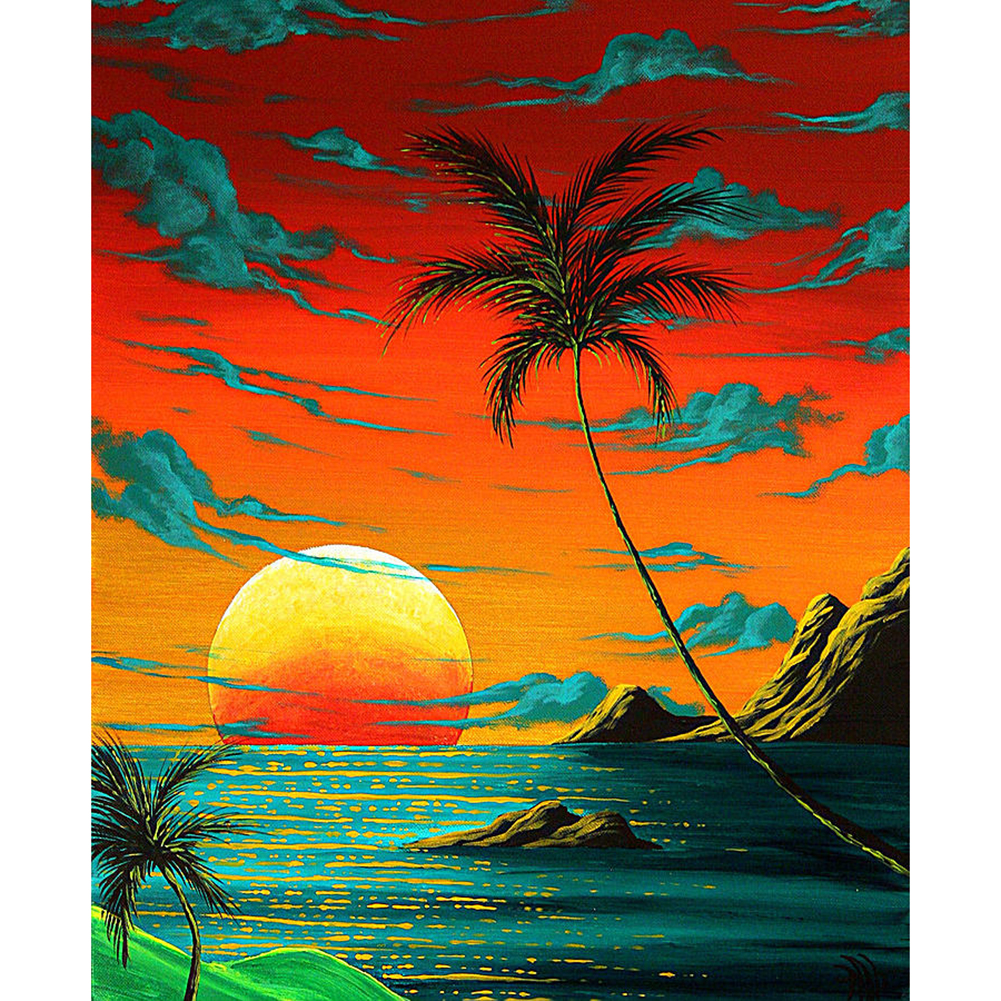

Sunset Scenery - Round Drill Diamond Painting - 30*40CM, 501 Original