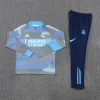 Real Madrid 25-26 1/4 Zip Tracksuit Light Blue Camouflage Style Chandal