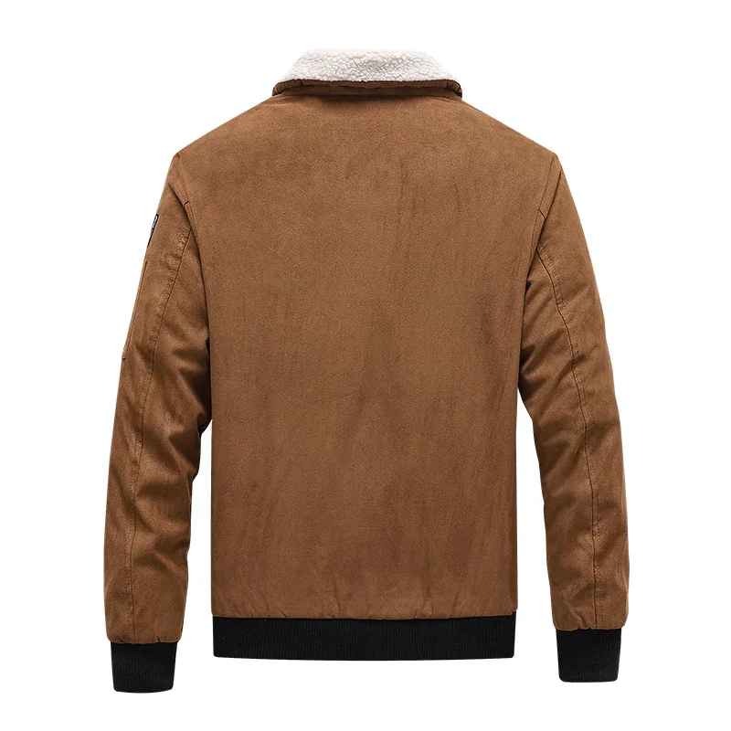 Men's Lapel Winter Bomber Jacket