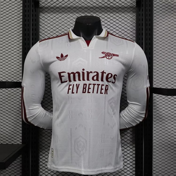 2025-26 Arsenal Second Away Match Long Sleeve - Player Version