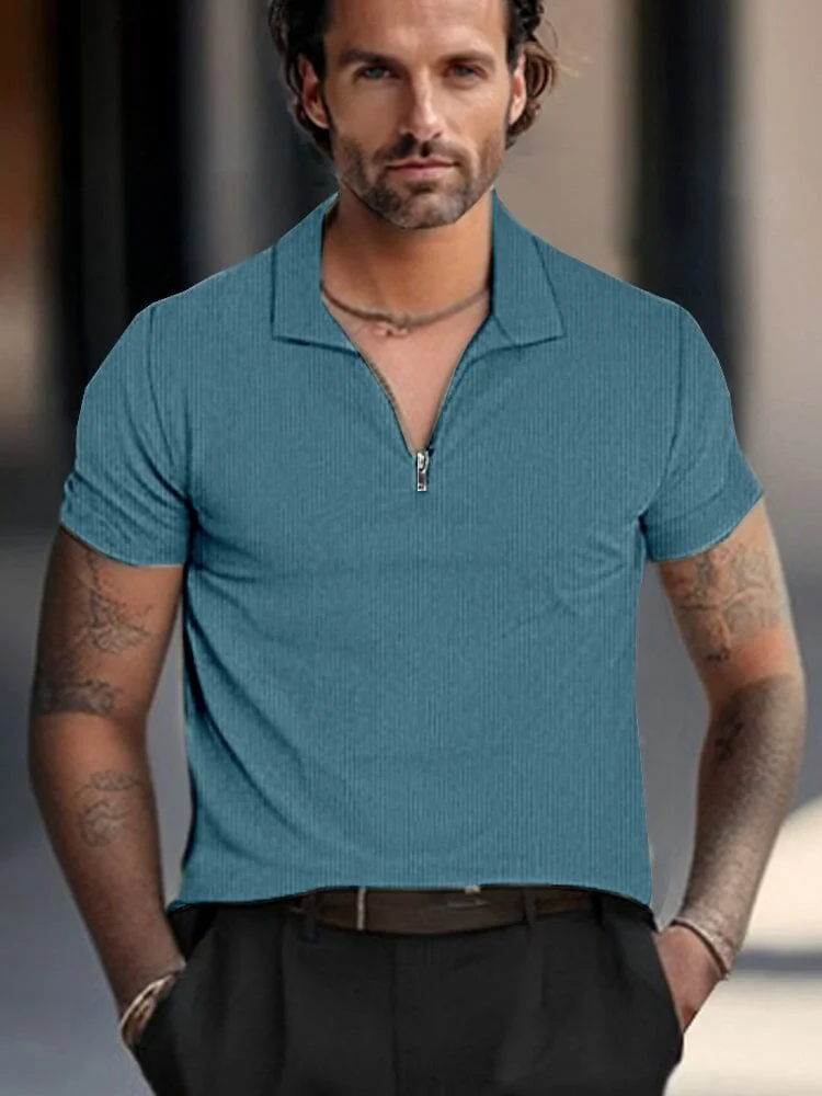 Classic Comfort Corduroy Polo Shirt QueenFunky