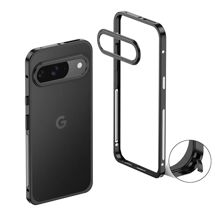 Luxury Metal Alloy Shockproof Heat Dissipation Lens Protect Case For Google Pixel