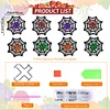 8pcs/set DIY Diamond Art Halloween Art Diamonds Coaster with Holder Kits (Cobweb)