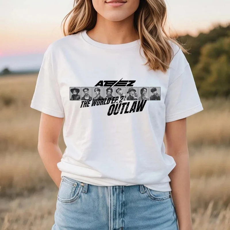 ATEEZ THE WORLD EP.2 : OUTLAW Album Logo T-shirt