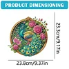 (US Only)Peacock 2D Flat DIY Diamond Painting Set Diamond Art Pendant Home Wall Decor