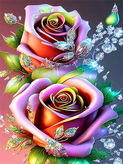 Diamond Painting - Full Round/Square Drill - Rose (30*40 - 50*60cm)