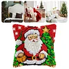 Santa Xmas Tree-DIY Latch Hook Rug Pillowcase Kits 43*43cm