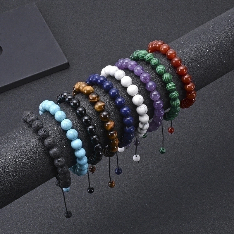 Minimalist Multicolor Agate Tiger Eye Lapis Lazuli Bracelets