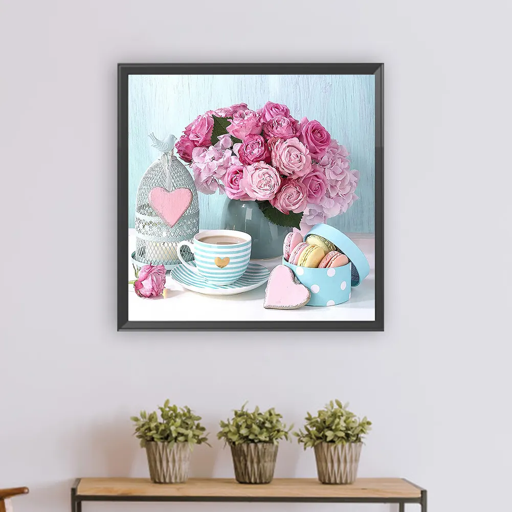 Full Round Diamond Painting 30*30cm - Rose Bouquet