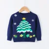 Kid Baby Girl Christmas Tree Pullover Bottoming Sweater