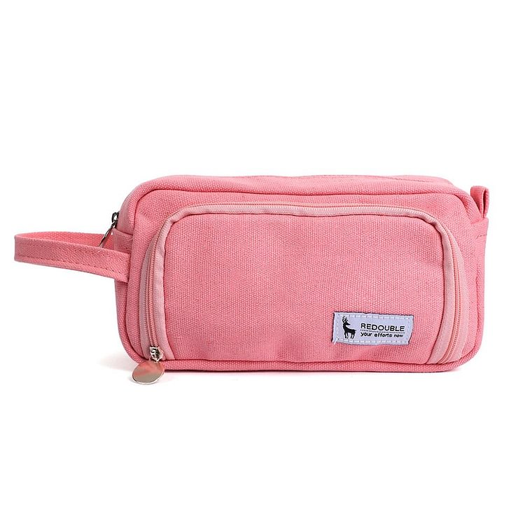 JOURNALSAY 1Pc Solid simplicity Large capacity pencil bag Cute student High capacity pencil case