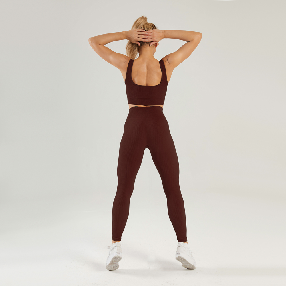 Hergymclothing women's sports bra and leggings set