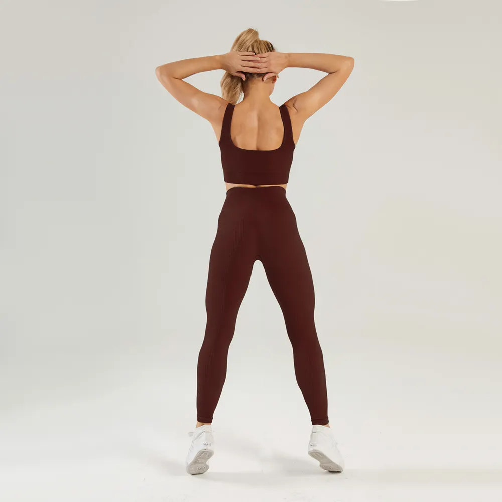 Hergymclothing women's sports bra and leggings set