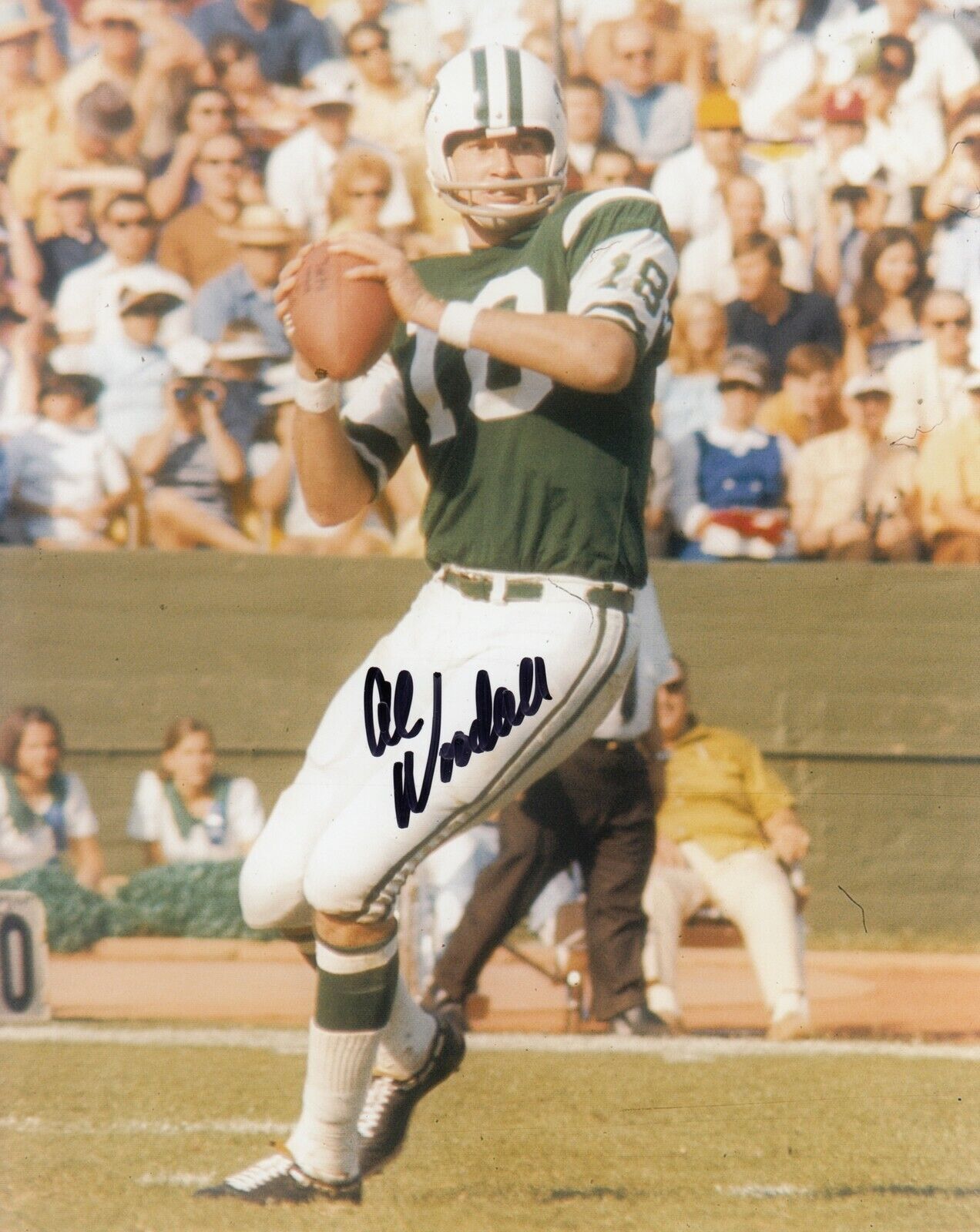 Al Woodall #2 Photo Poster painting 8x10 Signed w/ COA New York Jets 032419