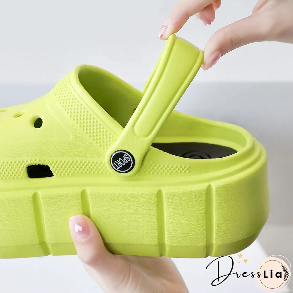 Platform Sandals Summer Women Slippers 6cm Wedges Sandals Outdoor Clogs Thick Street Beach Slide Flip Flops Garden Shoes