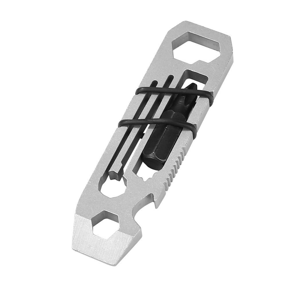 

6 in 1 EDC Gadget Outdoor Equipment Camping Keychain Supplies Bottle Opener, 501 Original