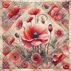 Poppy-11CT Stamped Cross Stitch 40*40cm/15.75*15.75in
