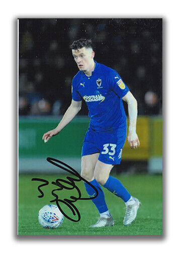 CALLUM REILLY HAND SIGNED 6X4 Photo Poster painting - AFC WIMBLEDON - FOOTBALL AUTOGRAPH 7.