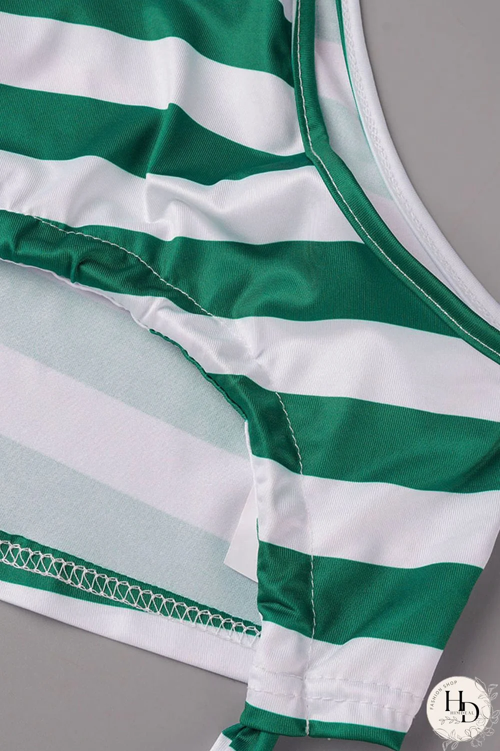 Red Casual Striped Print Patchwork Flounce O Neck Sleeveless Two Pieces