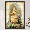 Retro Bunny - 11CT Stamped Cross Stitch - 40*60cm