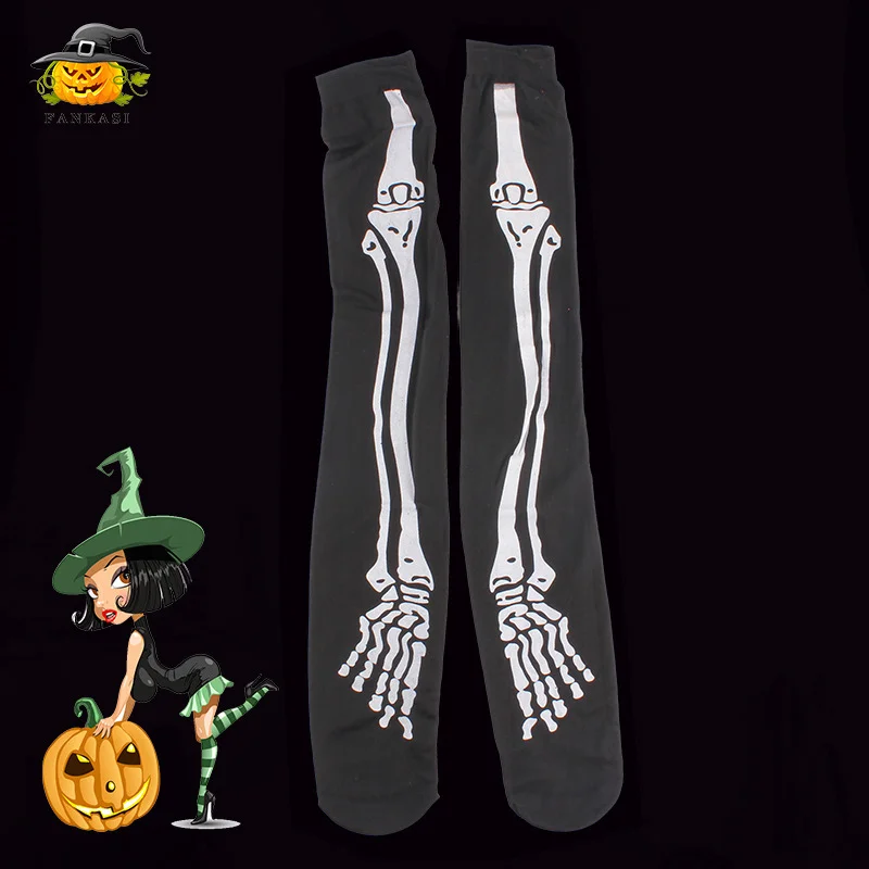 Halloween skeleton skeleton nurse bleeding stockings