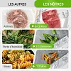 🔥Best-seller mondial🍗 Offre &agrave; dur&eacute;e limit&eacute;e ! Achetez-en 3, obtenez-en 2 gratuits🥦Sacs de conservation refermables en aluminium r&eacute;utilisables