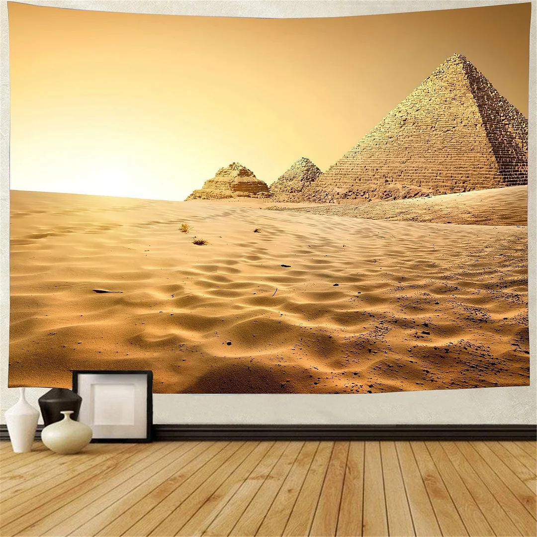 Yellow Ancient Egypt Tapestry Wall Hanging Old Culture Printed Hippie Egyptian Tapestries Wall Cloth Home Decor Vintage Tapestry