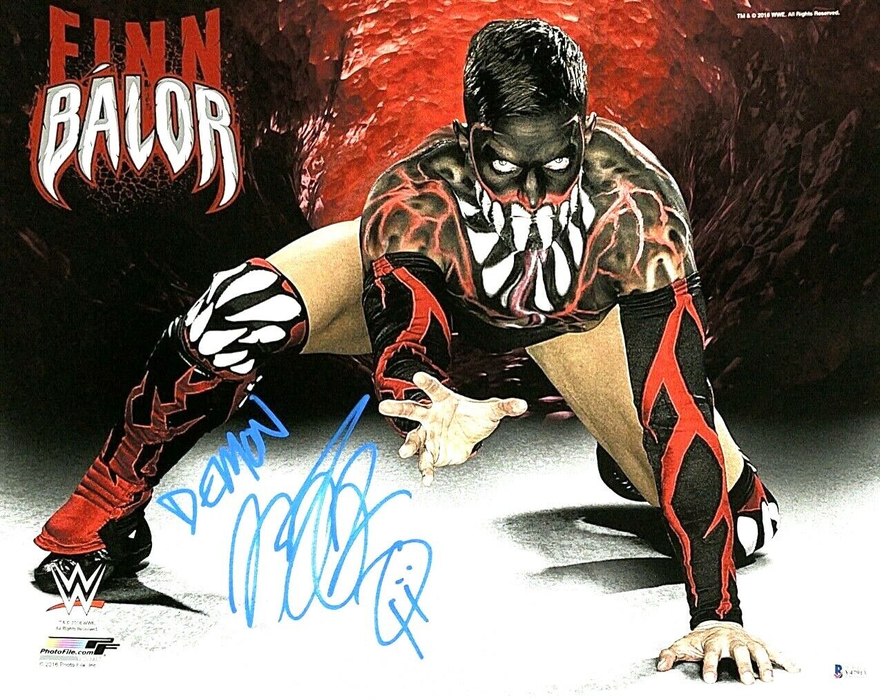 WWE FINN BALOR HAND SIGNED AUTOGRAPHED 16X20 Photo Poster painting WITH BECKETT COA AND PROOF 1