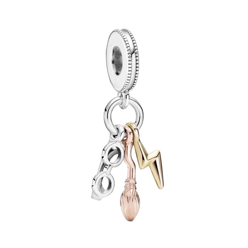 1 Piece Retro Dog Palm Flower Alloy Enamel Jewelry Accessories