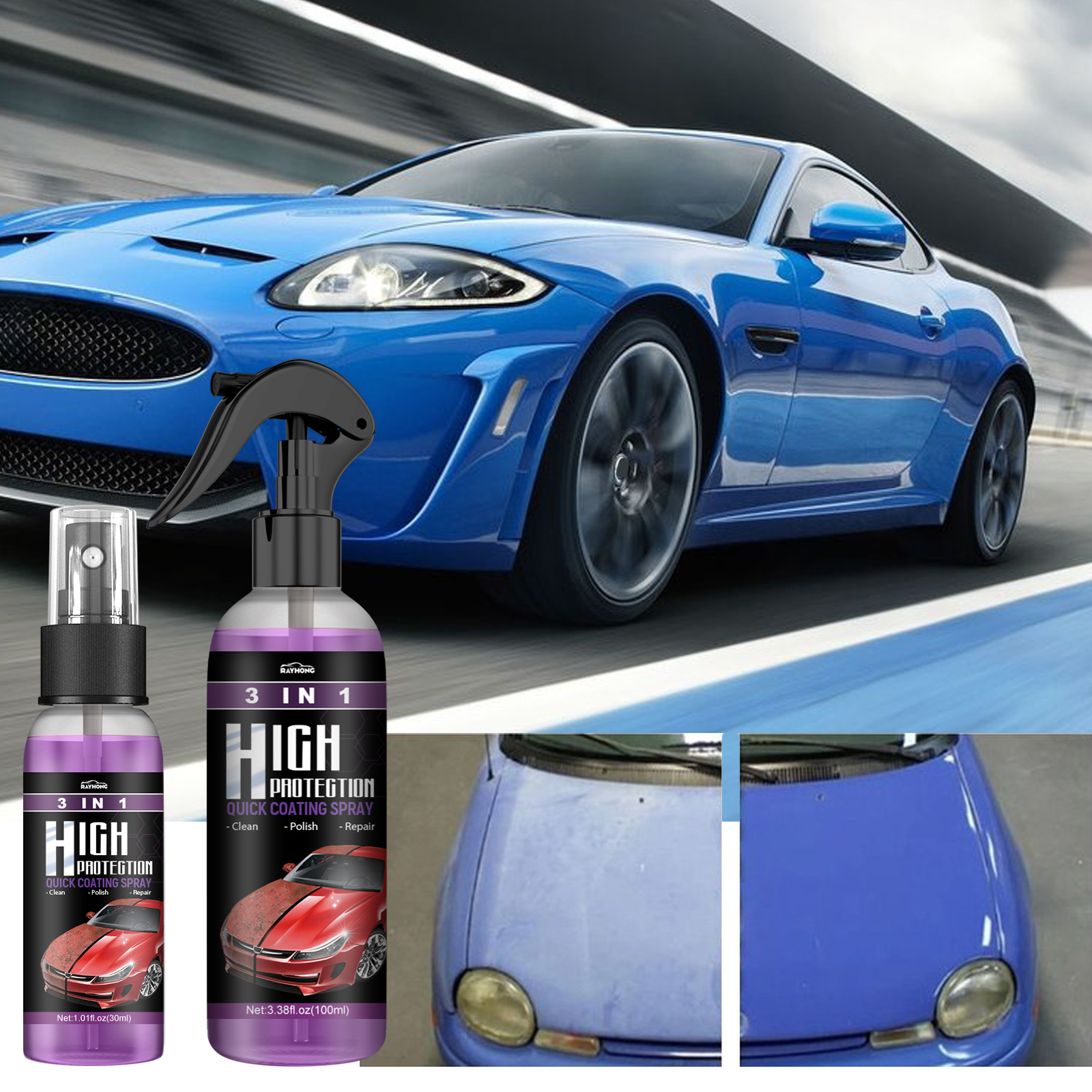 3 In 1 Ceramic Car Coating Spray