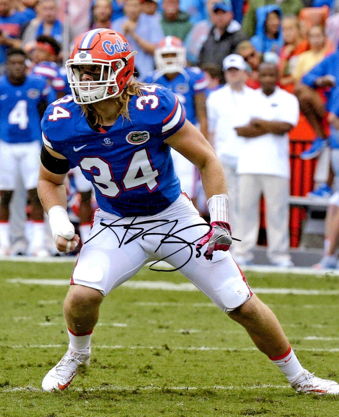 Alex Anzalone Florida Gators signed autographed 8x10 football Photo Poster painting f