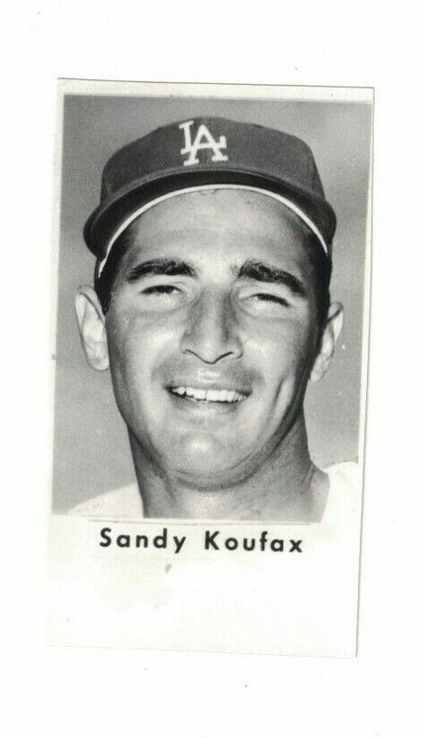 1960's Sandy Koufax Los Angeles Dodgers Cut Photo Poster painting 2 1/2 x 4 1/4