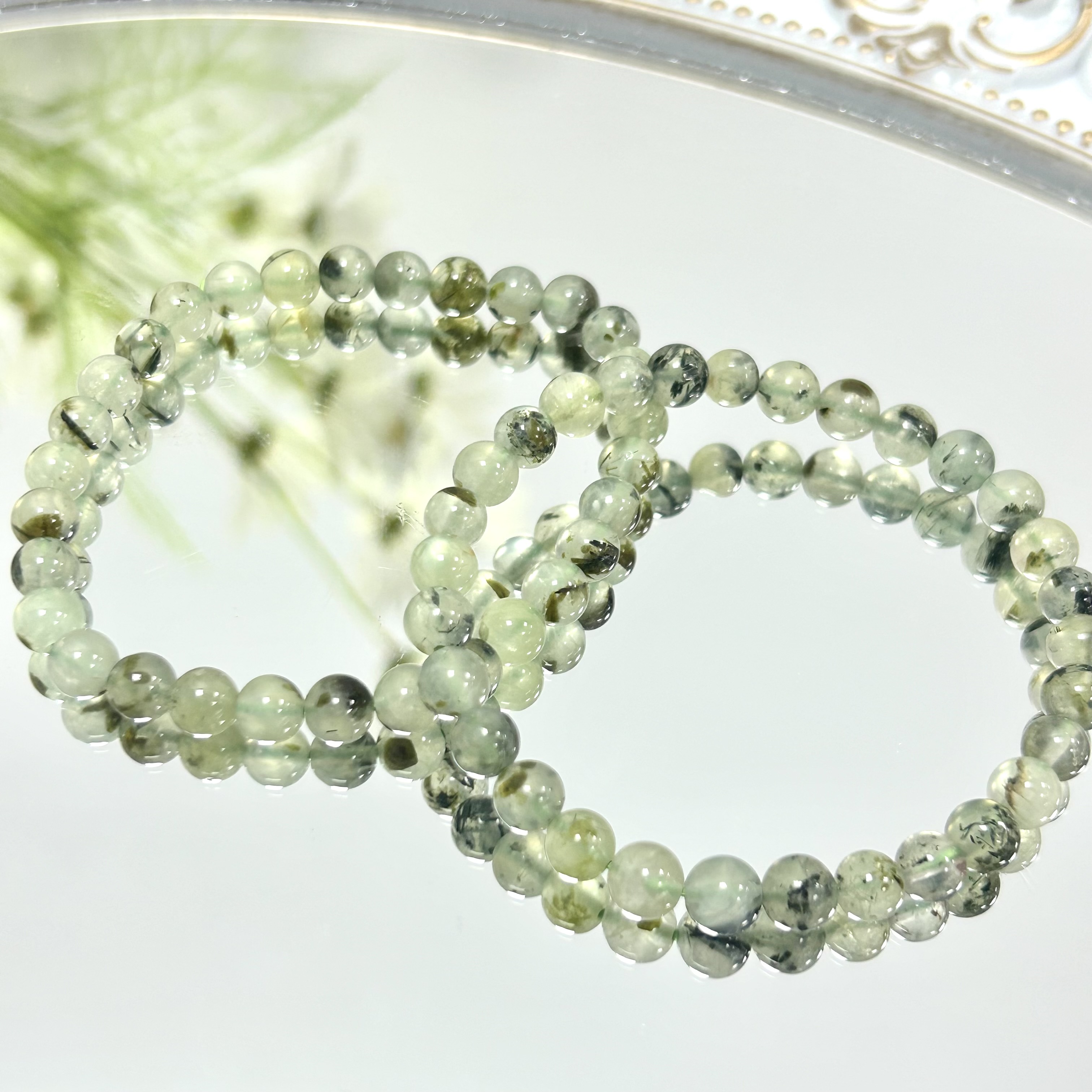 Prehnite Bracelet 6mm/8mm