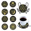8pcs/set DIY Crystal Drink Coasters Cup Coasters Kits