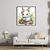 Cute Rabbit-18CT Stamped Cross Stitch 20*20cm/7.87*7.87in