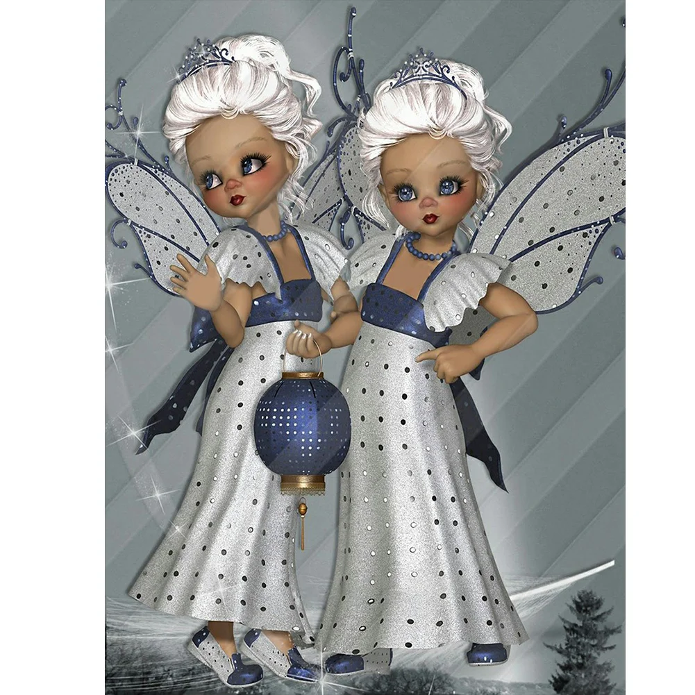 Diamond Painting - Full Round/Square Drill - Little Doll Girl(30*40 - 50*60cm)