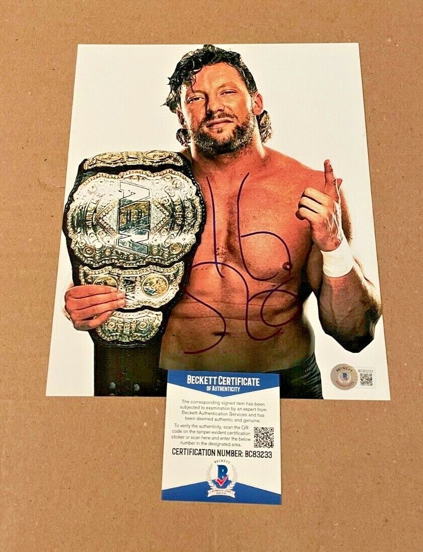 KENNY OMEGA SIGNED AEW WRESTLING 8X10 Photo Poster painting BECKETT CERTIFIED BAS #3