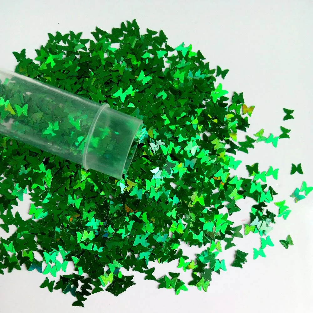 Holographic Butterfly Nail Sequins Laser Glitter Iridescent Flakes Paillette 3D Manicure Tools Nail Art Decoration-Nail Inspo