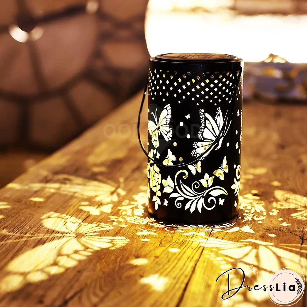 Waterproof Solar Metal Lantern For Outdoor Decoration