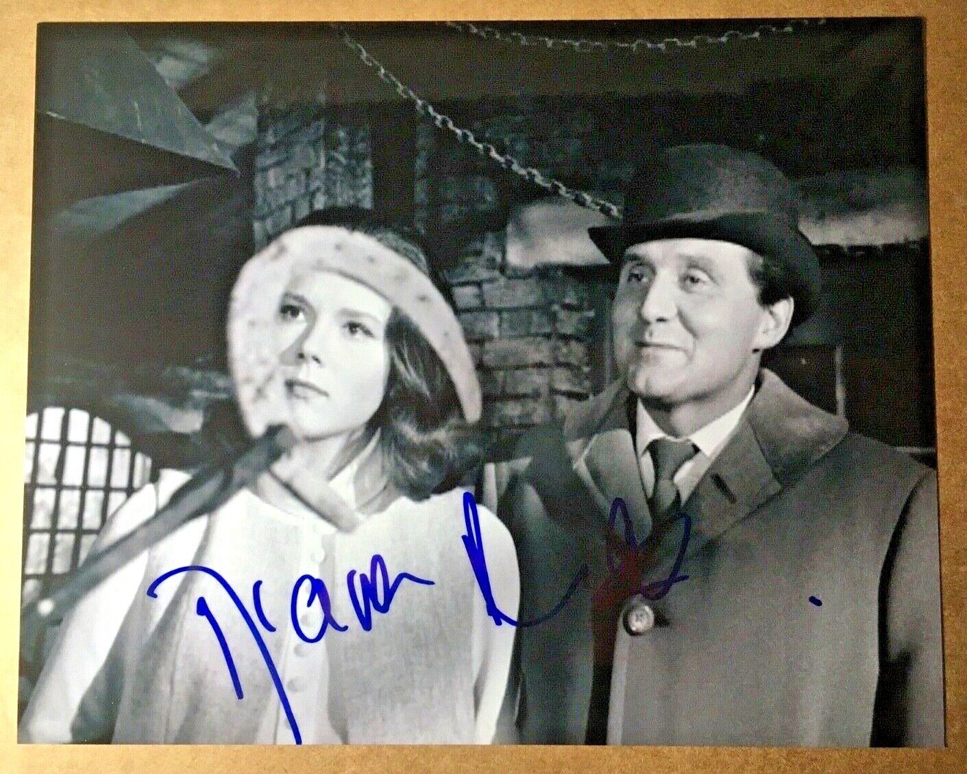 DIANA RIGG The Avengers Genuine In-Person Authentic Signed 10x8 B&W Photo Poster painting UACC