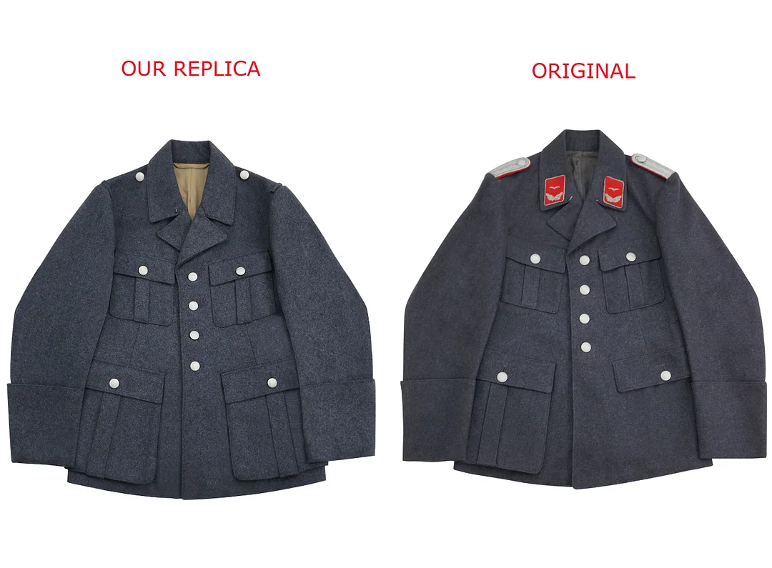   Luftwaffe German M1938 EM NCO Blue Grey Wool Tunic Tuchrock German-Uniform