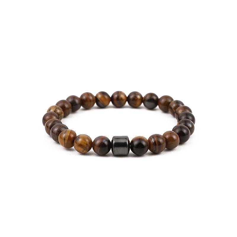 Minimalist Streetwear Geometric Turquoise Howlite Tiger Eye Beaded Unisex Bracelets