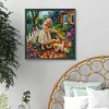 Garden Girl-Full Round Diamond Painting 40*40cm