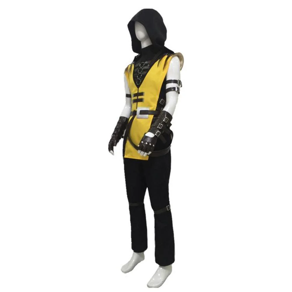 Best Game Mortal Kombat 11 Scorpion Hanzo Hasashi Cosplay Costume Male